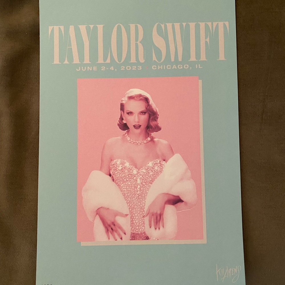 Taylor Swift Chicago Eras Tour VIP Poster